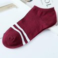 thumbnail image 1 of Dyfzdhu Unisex Stripe Fashion Skateboard Sock Comfortable Socks Low Cut Socks, 1 of 2
