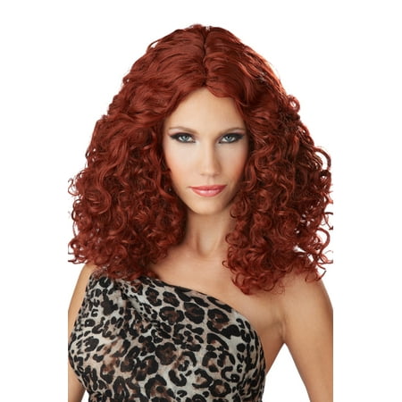 Bodacious Waves Costume Wig (Red)