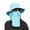 Blue, variant on LRen Stylish Summer Sun Hat for Women Wide Brim Outdoor Ponytail Bucket Cap Ideal Beach Fishing Hiking Activities Beige