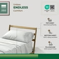 thumbnail image 2 of THREAD SPREAD 100% Organic Cotton Sheets Twin Sheets - Percale Weave Cotton Sheets Twin Size (3 PC, Light Grey), Soft Cooling Hotel Sheet Set, 2 of 7
