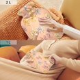 thumbnail image 6 of 2L Hot Water Bottle with Soft Velvet Cover PVC Hot Water Bag for Pain Relief Long-Lasting Warmth Cute Animal Print Bows, 6 of 8