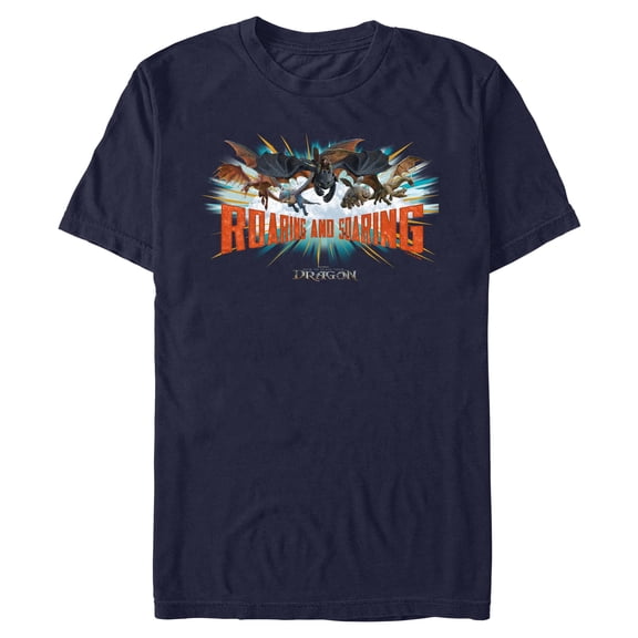 Mens How to Train Your Dragon Roaring And Soaring T Shirt