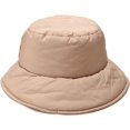 thumbnail image 2 of CoCopeaunts Bucket Hat for Women Winter Fashion Solid Color Thick Warm Basin Hat Down Wide Brim Men Fisherman Hat Windproof Warm, 2 of 8