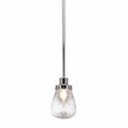 thumbnail image 2 of Toltec Lighting 1230-CH-471 Meridian 1 Light Mini Pendant Shown In Chrome Finish With 5 Clear Bubble Glass, 2 of 4