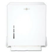 San Jamar True Fold C-Fold/Multifold Paper Towel Dispenser White 11 5/8 x 5 x 14 1/2 T1905WH