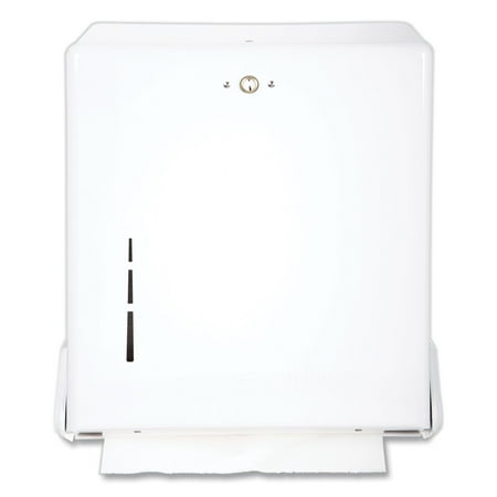 San Jamar True Fold C-Fold/Multifold Paper Towel Dispenser White 11 5/8 x 5 x 14 1/2 T1905WH