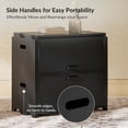 thumbnail image 3 of Tina's Home 23.75" Modular End Table, Stackable Storage Cabinet, Modern Small Space Nightstand Organizer for Living Room, Black, 3 of 9