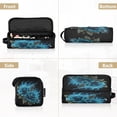 thumbnail image 5 of Hair Tool Organizer Bag with Heat Resistant Mat Removable Travel Storage Case for Hot Air Brushes Curling Irons Eternal Blue Rose and Flame, 5 of 8