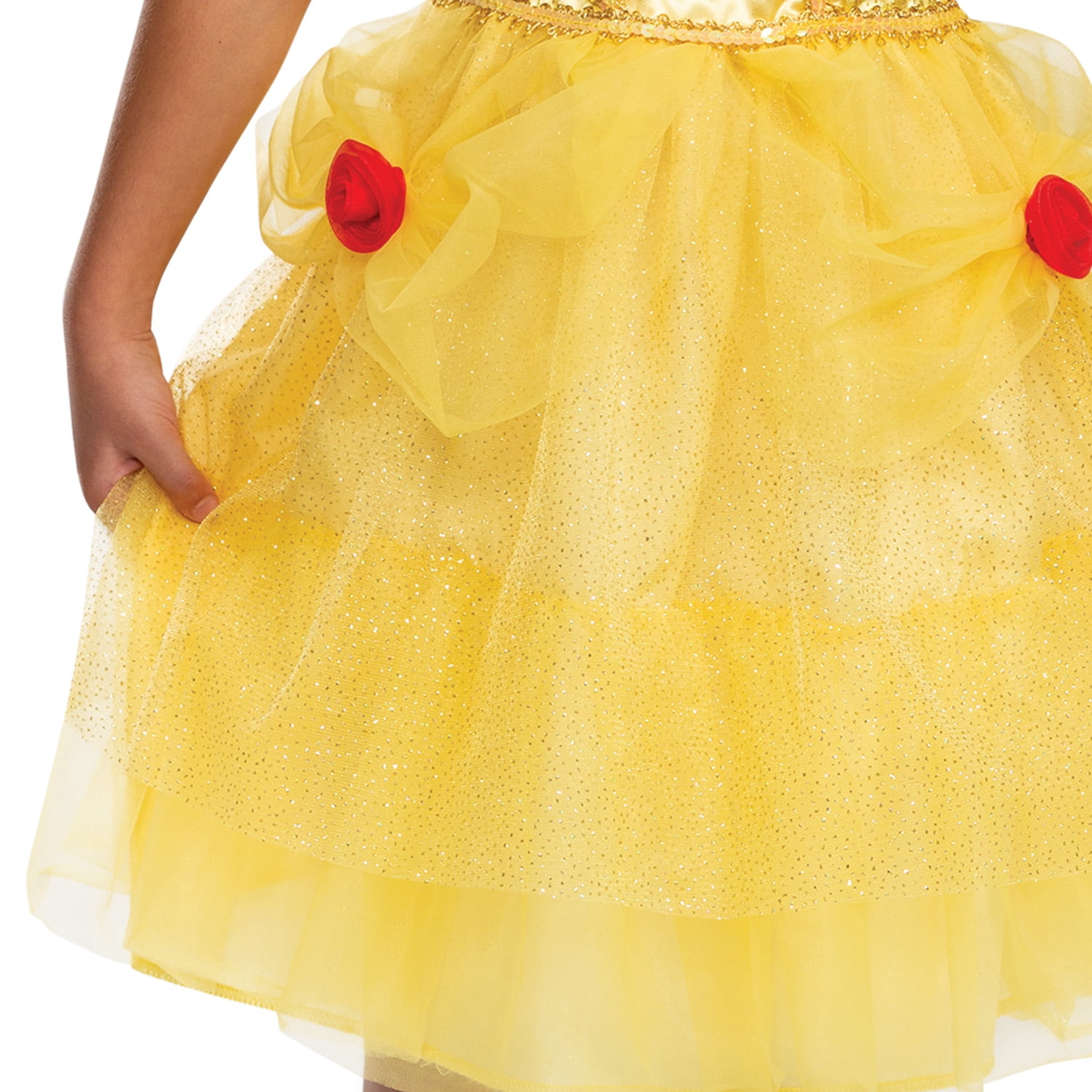 Disney Beauty & The Beast Belle Halloween Costume for Children, Girls Size S (6/6X), by Disguise