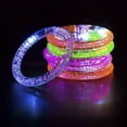 thumbnail image 2 of 12Pcs LED Bracelets Set - Party Supplies Favors, Light Up Toys Supplies for Thanksgiving, Christmas, Birthday - Glow Accessory for Kids and Adults - 6 Color, 2 of 7