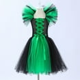 thumbnail image 4 of WEAIXIMIUNG Robes de Bal avec Manches Tout-Petits Enfants Bébés Filles Magnifique Sorcière Robe Noire avec Chapeau Tutu Chic Déguisement Robes de Fête, 4 of 6
