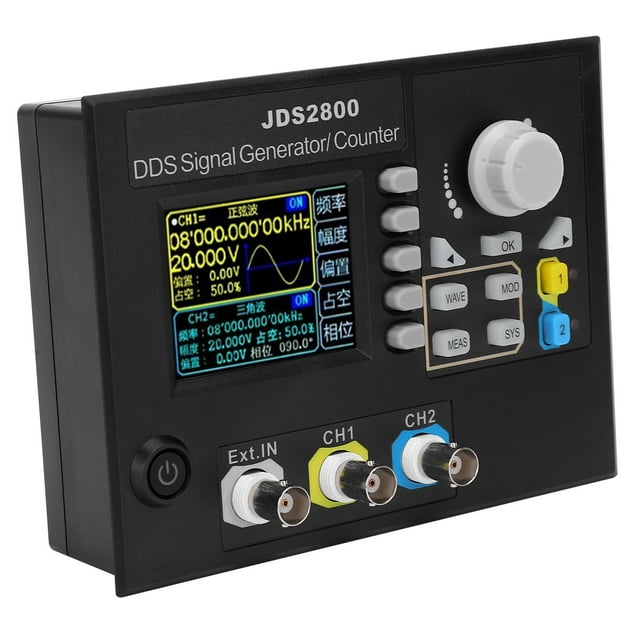 Digital Signal Source Signal Generator Lcd Signal Generator JDS2800-15MHz Function Signal Generator 2.4in LCD DDS Dual Channel Signal Source AC100-240V