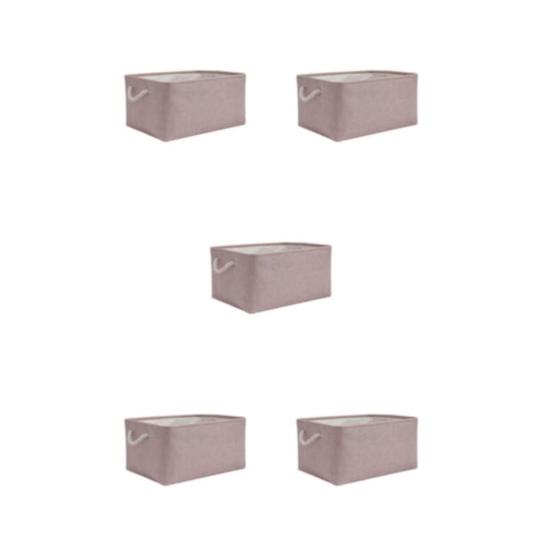 Ounissouiy Contenedor de almacenamiento plegable con asas de cuerda y caja de almacenamiento plegable de tela de cubo de almacenamiento plegable Type2 NO2