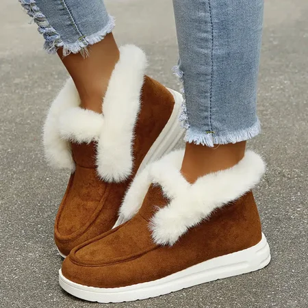 

Women‘s Warm Faux Fur Lined Boots Winter Thermal Ankle Shoes Women‘s Footwear