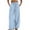 06-Light Blue, variant on High Waisted Linen Pants Women,Women's High Waist Wide Leg Pants, Elastic Waistband 2025 Summer Casual Bottoms Black XL