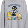 thumbnail image 3 of Pete The Cat - Top Secret Explore Your Imagination - Men's Long Sleeve T-Shirt, 3 of 6