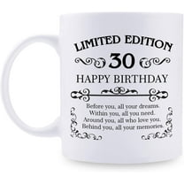 30th Birthday Gifts for Women Men - 11 oz Coffee Mug - 30 Year Old Present Ideas for Son, Daughter, Sister, Brother, Friend, Colleague (30th Birthday Gift)