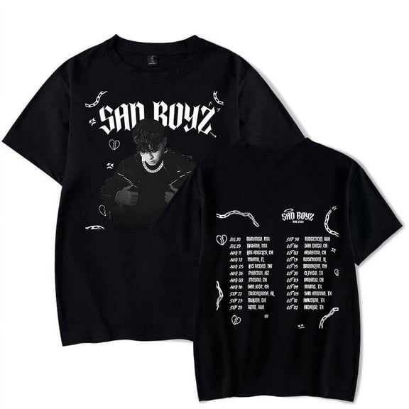 Junior H T-Shirt Sad Boyz Tour Merch Summer For Women/Men Unisex O-neck Short Sleeve Tee Streetwear Fashion Top