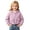 Light Purple, variant on SNKSDGM Kids Solid Zip Up Hooded Casual Jacket 4-13Y, Long Sleeve Elastic Sweatshirt Coat With Double Big Patch Pockets Loose Cropped Sports Outerwear Girls Coffee 8-9 Years