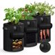 thumbnail image 1 of Bolsa para plantas, bolsas para plantar jardín, bolsa para verduras de 7 galones, bolsa para plantar patatas con ventana de tela no tejida, con asas, reutilizable (paquete de 3) Sailing Electrónica, 1 of 5