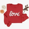 thumbnail image 4 of Goodtrade8 Womens Valentines Day Shirt Holiday Love Heart Long Sleeve Gift Valentines Sweatshirts for Women Casual Crew Neck Pullover, 4 of 5