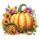 thumbnail image 1 of 5D DIY Taladro Parcial en Forma Especial Carro Calabazas 30x30cm, 1 of 9