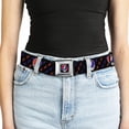 thumbnail image 5 of Grateful Dead Belt, Seatbelt Buckle Belt, Steal Your Face Mini Lightning Bolt Black Red White Blue, Youth 22 to 32 Inches, 5 of 9