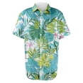 thumbnail image 5 of Mens Hawaiian Shirts Short Sleeve Button Down Ocean Wave Print Aloha Shirts Casual Summer Beach Shirts, 5 of 5