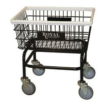 Royal Basket Trucks Laundry Cart,26 in L,Black G27-BKX-W0A-5UNN