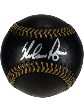 Nolan Ryan Texas Rangers Autographed Black Leather Baseball - Fanatics Authentic Certified