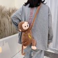 thumbnail image 4 of Lovely Monkey Plush Shoulder Bag Cartoon Children Stuffed Animal Messenger Bag Gift, 4 of 10