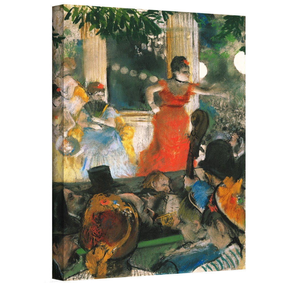ArtWall Edgar Degas "Cafe Concert at Les Ambassadeurs" Gallery-wrapped Canvas