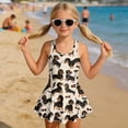thumbnail image 3 of FUIALDOLG Little Girls Cartoon Dachshund Dog Swimwear Girl's One Piece Swimsuit with Skirt Sleeveless A-line Swim Dress Comfort Toddler Wide Strap SwimsuitsTeens Beach Outfits for Pool Party 12-13Y, 3 of 7