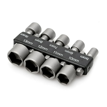 

9pcs 5-13mm Power Nut Driver Drill Bit 1/4 Hex Shank Metric Socket Wrench Screw