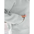 thumbnail image 5 of Womens Zip Up Hoodies Fleece Jackets Oversized Sweatshirts Fall Fashion Outfits Sweaters Winter Clothes Light Gray XXL, 5 of 6