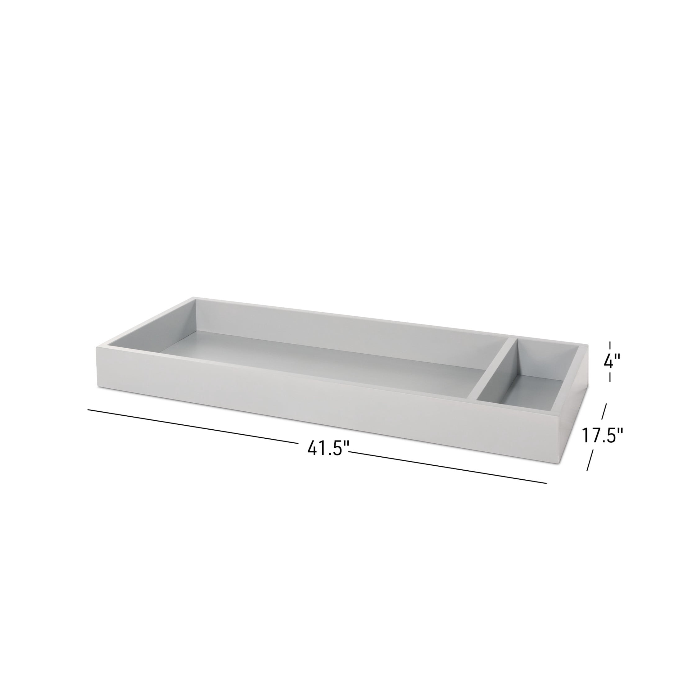 Child Craft Universal Changing Table Topper, Converts Dresser to Changing Surface, Secure Fit, Gentle Gray