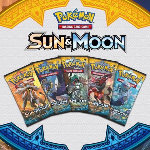 Pokemon Sun Moon English Booster – 10 Packs 0f 10 cards = 100 - Walmart.com