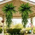 thumbnail image 6 of Artificial Ferns for Outdoors, 30 Inch Fake Ferns Artificial Plants Large for Outdoors, Artificial Hanging Plants Outdoors, Faux Plant for Home Living Room Decor, 6 of 7
