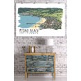 thumbnail image 3 of Pismo Beach, California, Line Drawing (36x54 Giclee Gallery Art Print, Vivid Textured Wall Decor), 3 of 3
