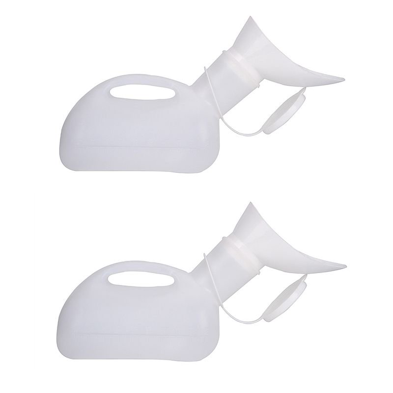 AkoaDa 1pc/2pcs 1000ml/34oz Unisex Male Female Urine Wee Bottle