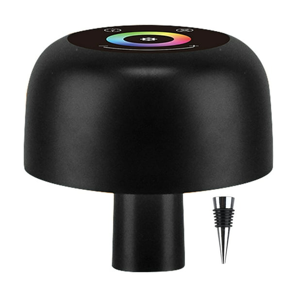 Lámpara botella regulable metal decorativa vino recargable 3000-6000K