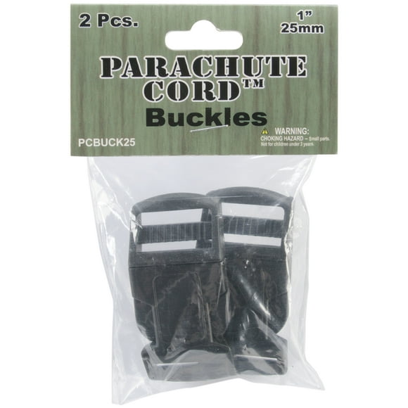 Pepperell Bracelet Corde Parachute Boucles 25Mm 2/pkg-Noir