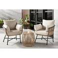 thumbnail image 1 of HOMETRENDS Sedona 3-Piece Patio Chat Set - Taupe, 1 of 9