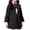 #0109-Black, variant on Boys Girls British Style Trench Coat Casual Open Front Long Sleeve Jacket for 1-13 Years Old Daily Wear