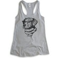 thumbnail image 1 of Hipster Dog Tank Top, Ladies Racerback Tank Top, Dog Lover Tank, Dog Tank, Dog Glasses Tank, Dog Nerd Tank, Heather Gray, Small, 1 of 3