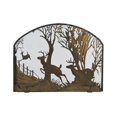 thumbnail image 2 of Meyda Tiffany 107759 39.5" W X 30" H Deer On The Loose Arched Fireplace Screen - Copper, 2 of 5