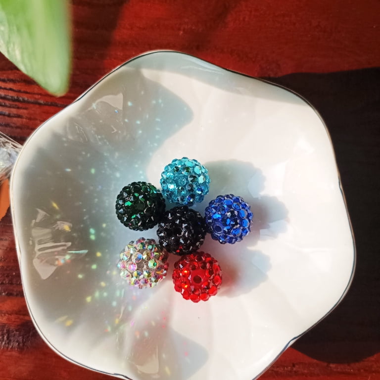 Mixed Color Zirconia Spacer Beads For DIY Jewelry – 10mm Round Connectors