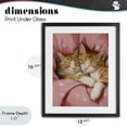 thumbnail image 4 of Stupell Industries Shabby Chic Sleeping Orange Cats Embrace Black Framed Print Under Glass, 13 x 16, by The Prints Vibe, 4 of 8