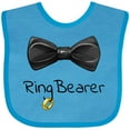 thumbnail image 3 of Inktastic Ring Bearer- Black Bow Tie Boys Baby Bib, 3 of 4