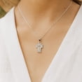 thumbnail image 4 of Collar De Cruz Con Zirconias Unisex De Plata 925 Plateado, 4 of 5